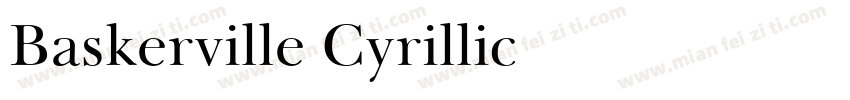 Baskerville Cyrillic字体转换